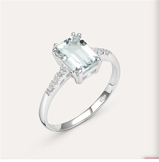 Anello Miluna Donna in Oro bianco Topazio 1.94 Ct LID3267 - LID3267